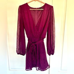 Speechless dress in burgundy color. Size Xl